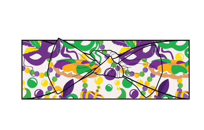 Throw Me Something Mister! Premium Bamboo Mardi Gras Zippy