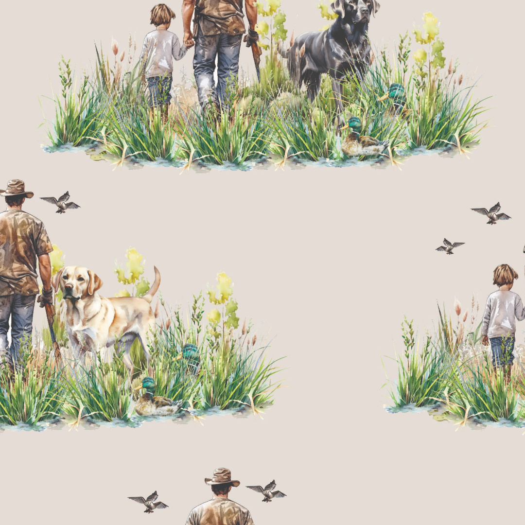 The Hunt- Lab Dogs, Ducks and Hunting Premium Bamboo Zippy Pajamas