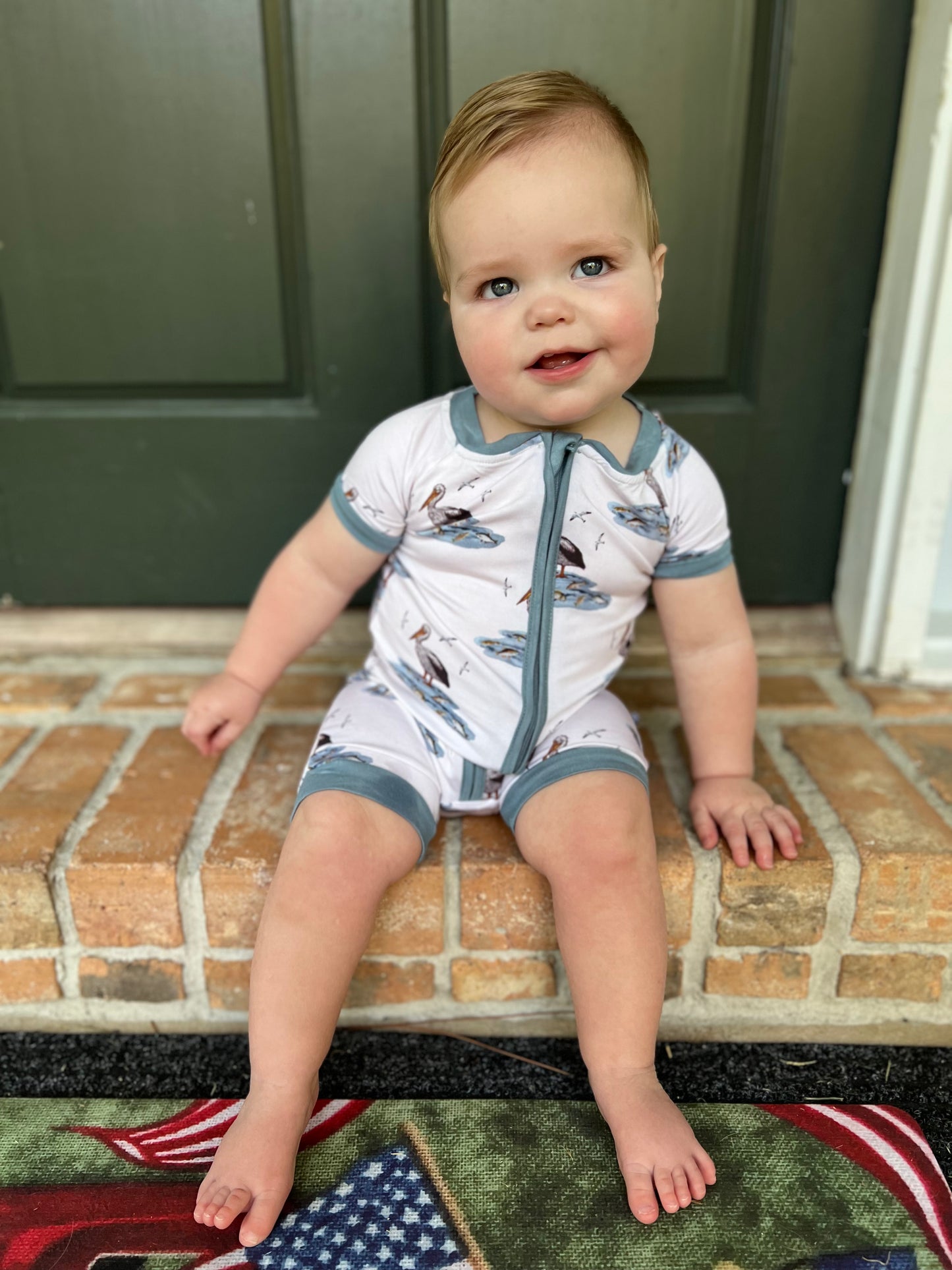 Grand Isle Pelican Shortie Romper
