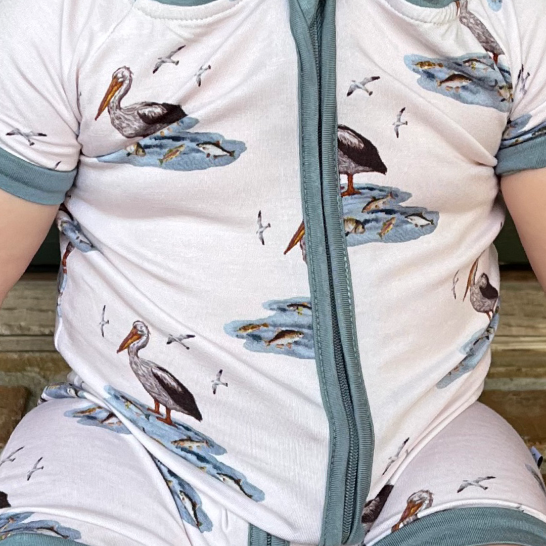 Grand Isle Pelican Shortie Romper