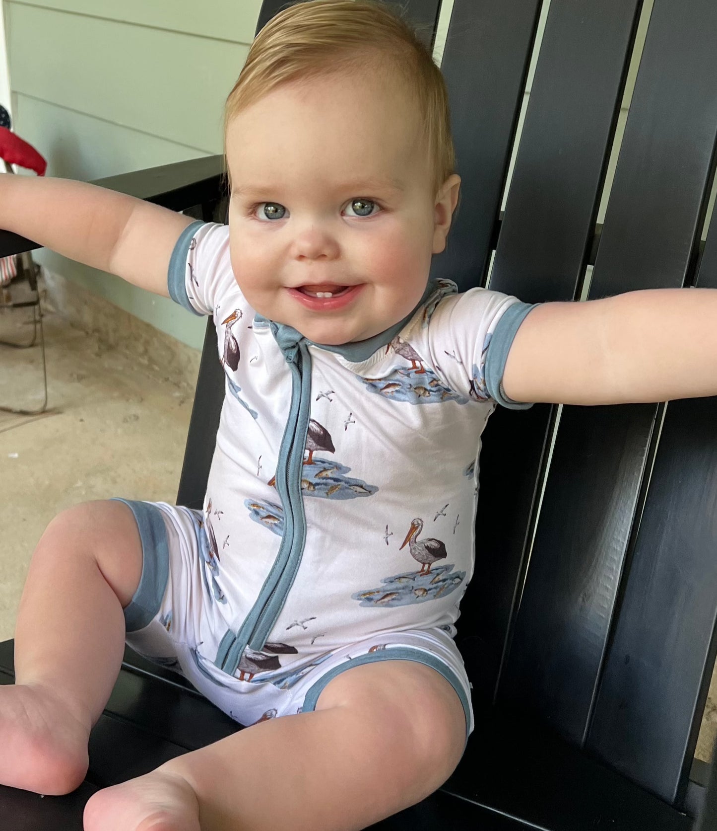 Grand Isle Pelican Shortie Romper