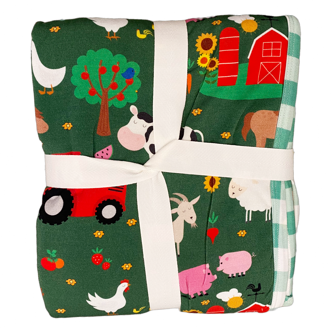 E-I-E-I-O Green Blanket