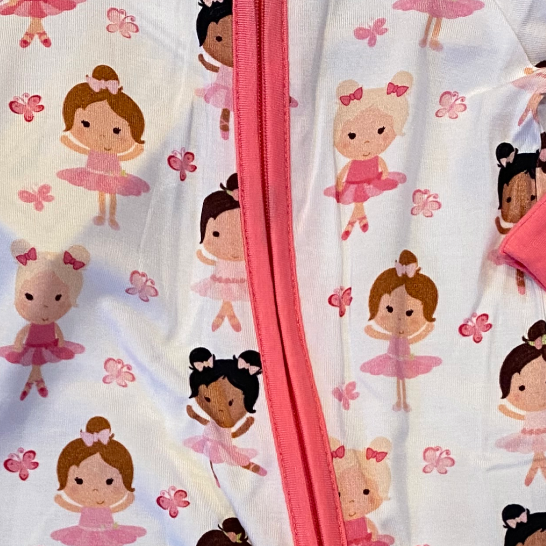 TuTu Cute Ballerina Bamboo Zippy Pajamas