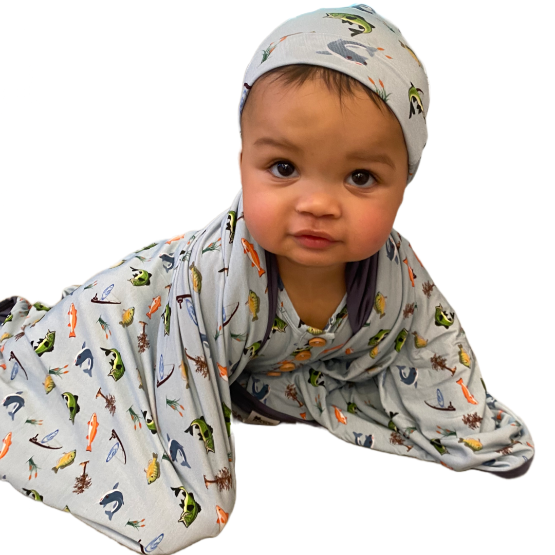 You Get A Line, I'll Get A Pole Double Sided Bamboo Blanket