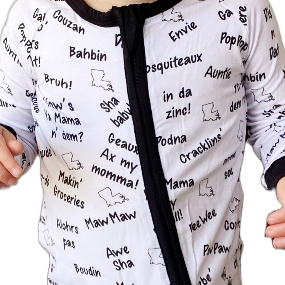 It's A Slang Thang! Louisiana Zippy Pajamas