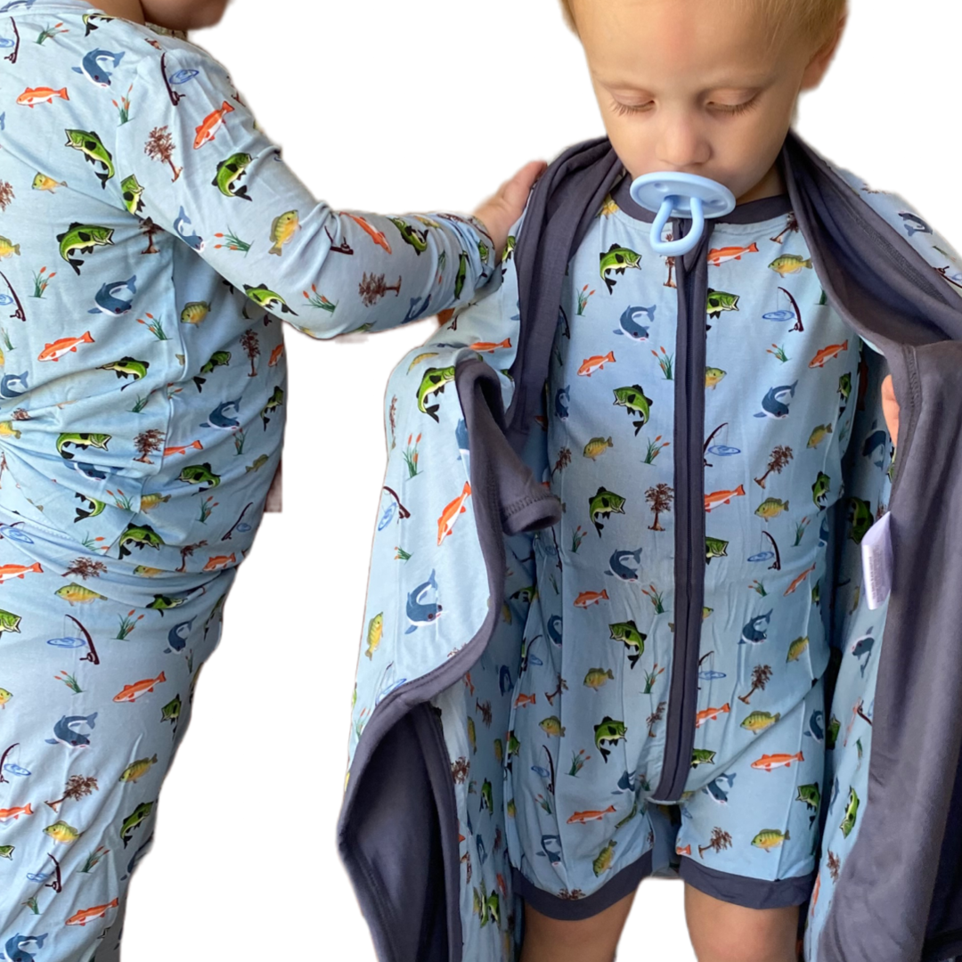 You Get A Line, I'll Get A Pole Double Sided Bamboo Blanket