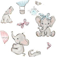 LIL' Peanut Elephant, Rainbows, Hot Air Balloons, Infant Gown