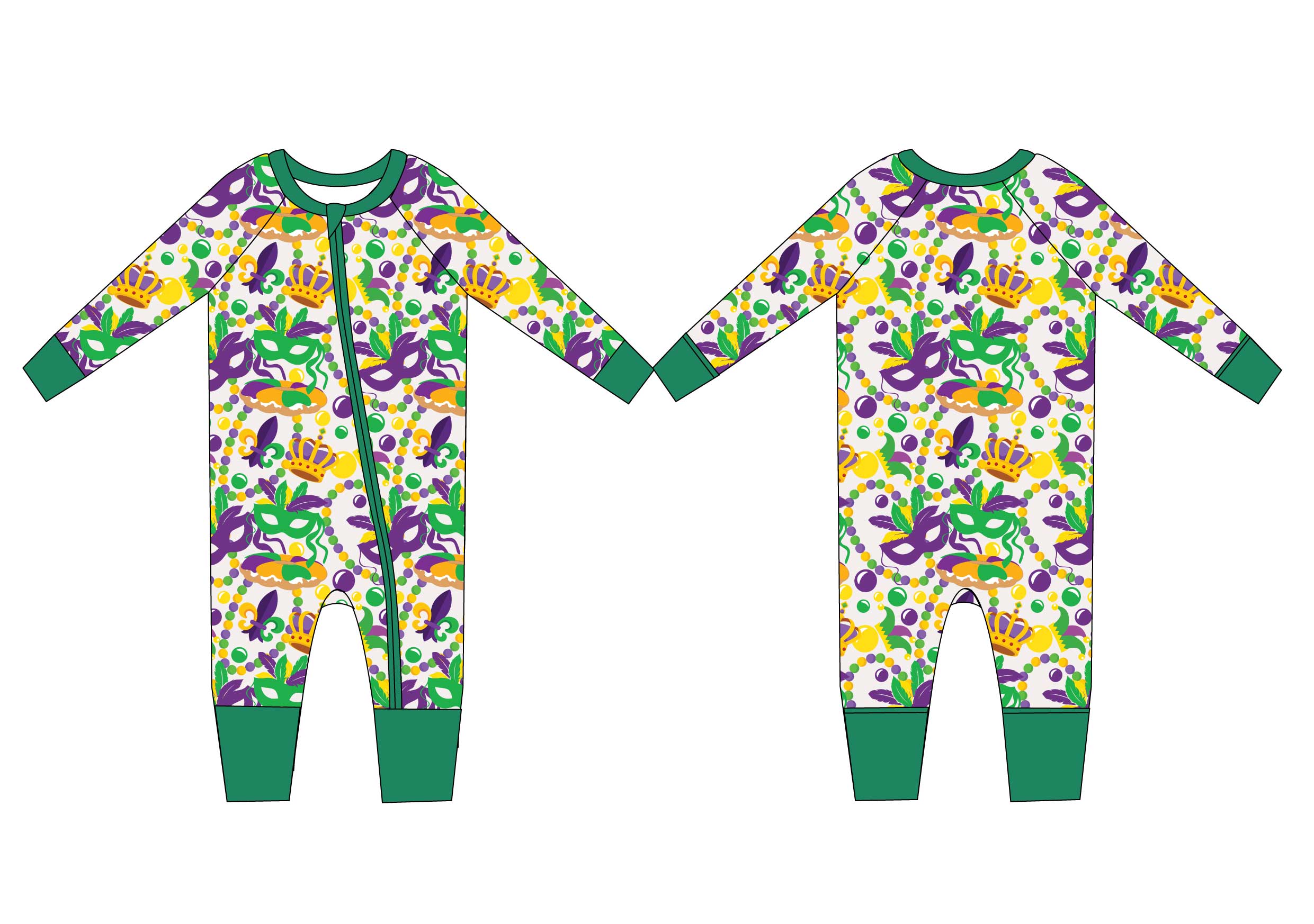 Mardi gras 2024 clothes for babies