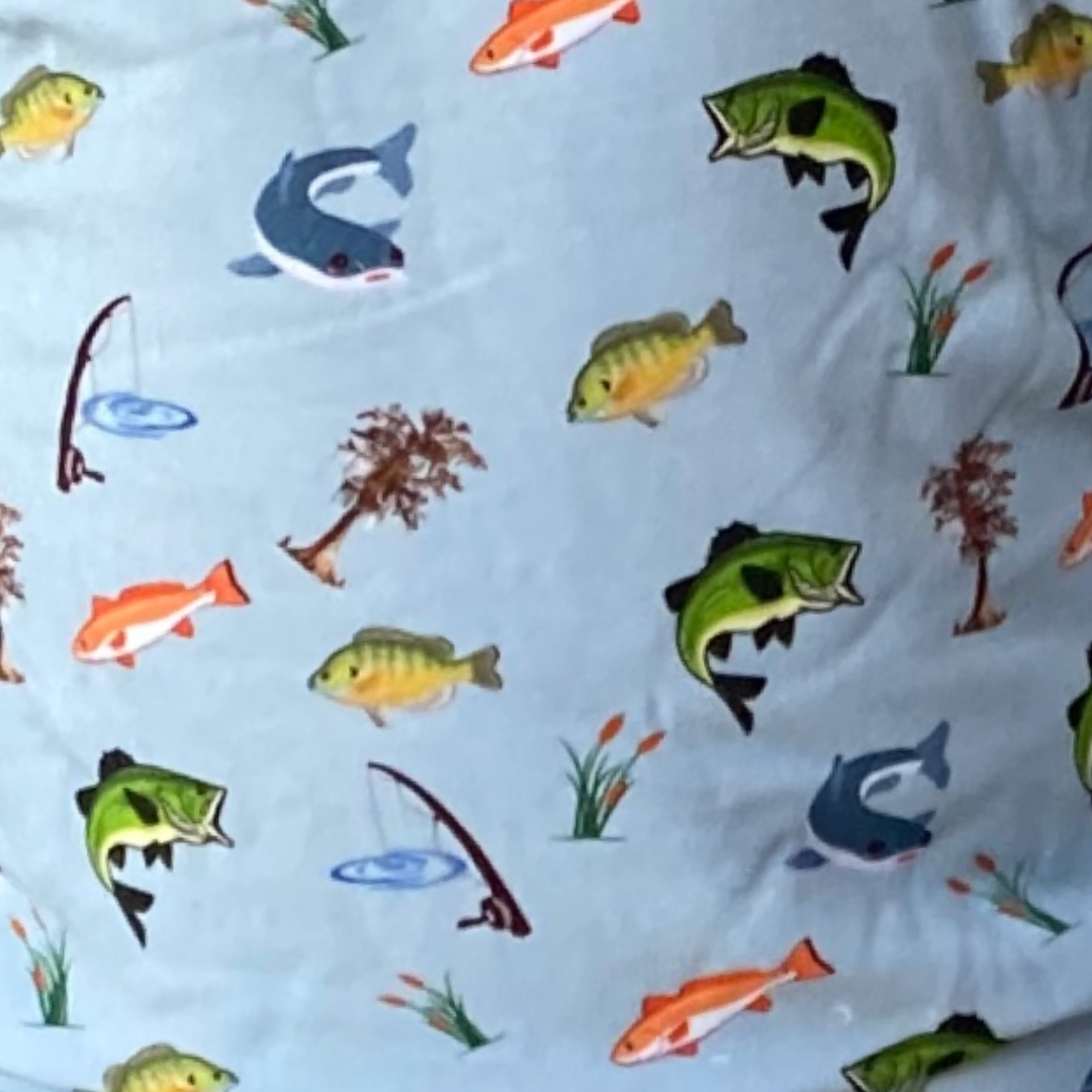 You Get a Line Two Piece Premium Bamboo Fishing Pajama Set