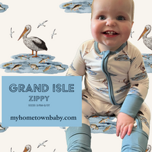 Grand Isle Pelican Premium Bamboo from Viscose Convertible Zippy Pajamas