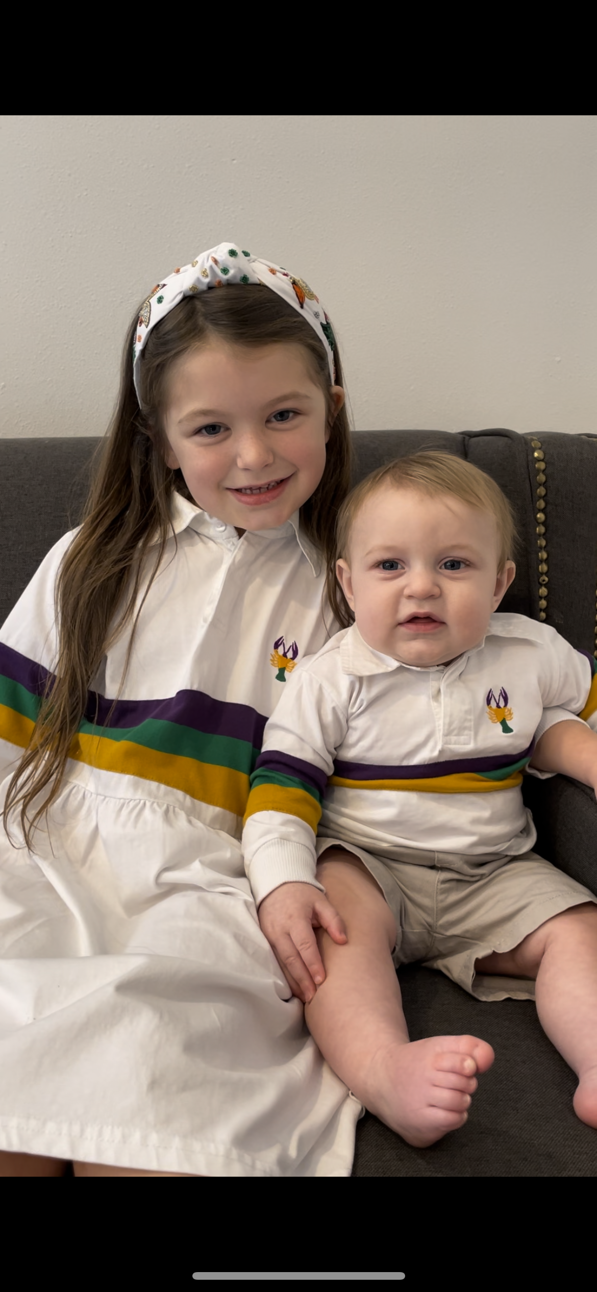 Baby mardi top gras outfit