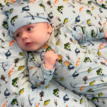 You Get A Line Bamboo Swaddle Set- Hat and Swaddle Blanket