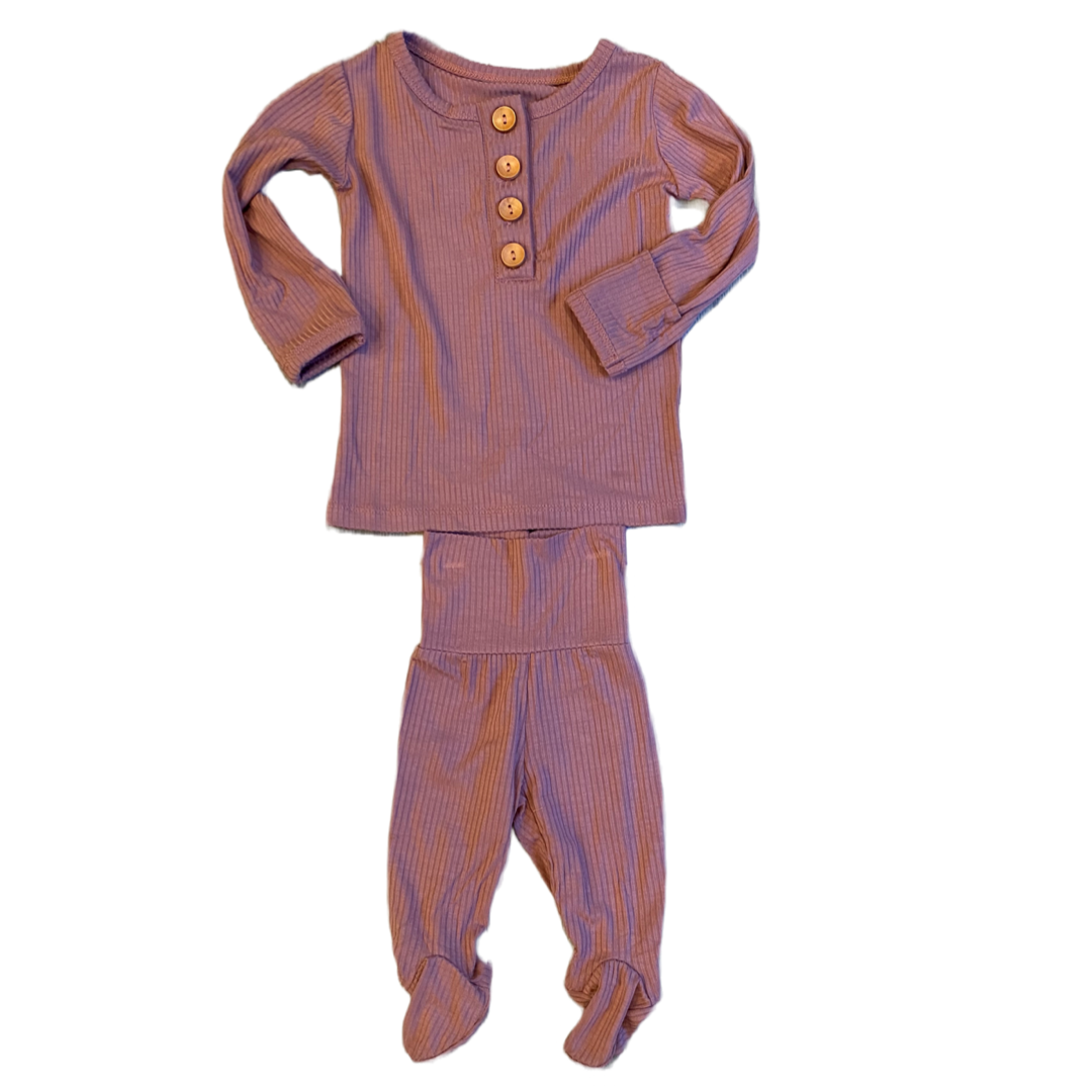 Loved Bayou Ribbed Two Piece Infant Set