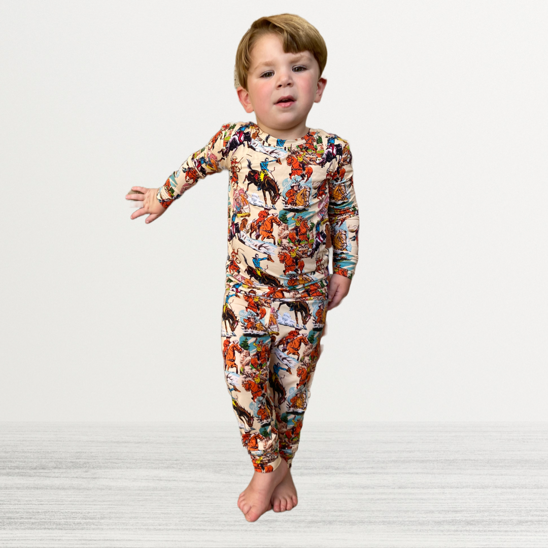 Lil' Buckaroo Two-Piece Bamboo Jammies Pajamas – MY HOMETOWN BABY