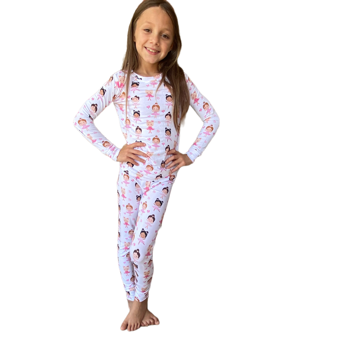 TuTu Cute Ballerina Jammies 2 Piece Pajama Set
