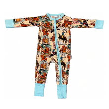 Lil' Buckaroo Vintage Western Print Zippy Pajamas