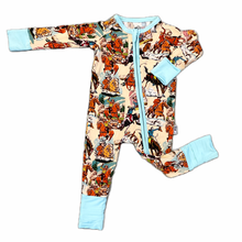 Lil' Buckaroo Vintage Western Print Zippy Pajamas