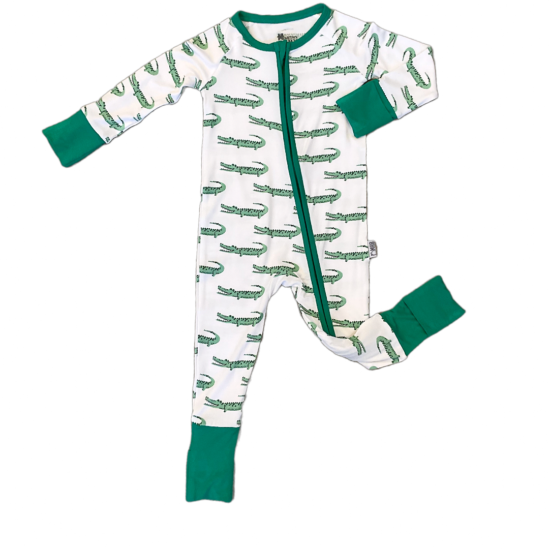 Oh Snap! Alligator Zippy Premium Bamboo Pajamas