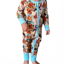 Lil' Buckaroo Vintage Western Print Zippy Pajamas